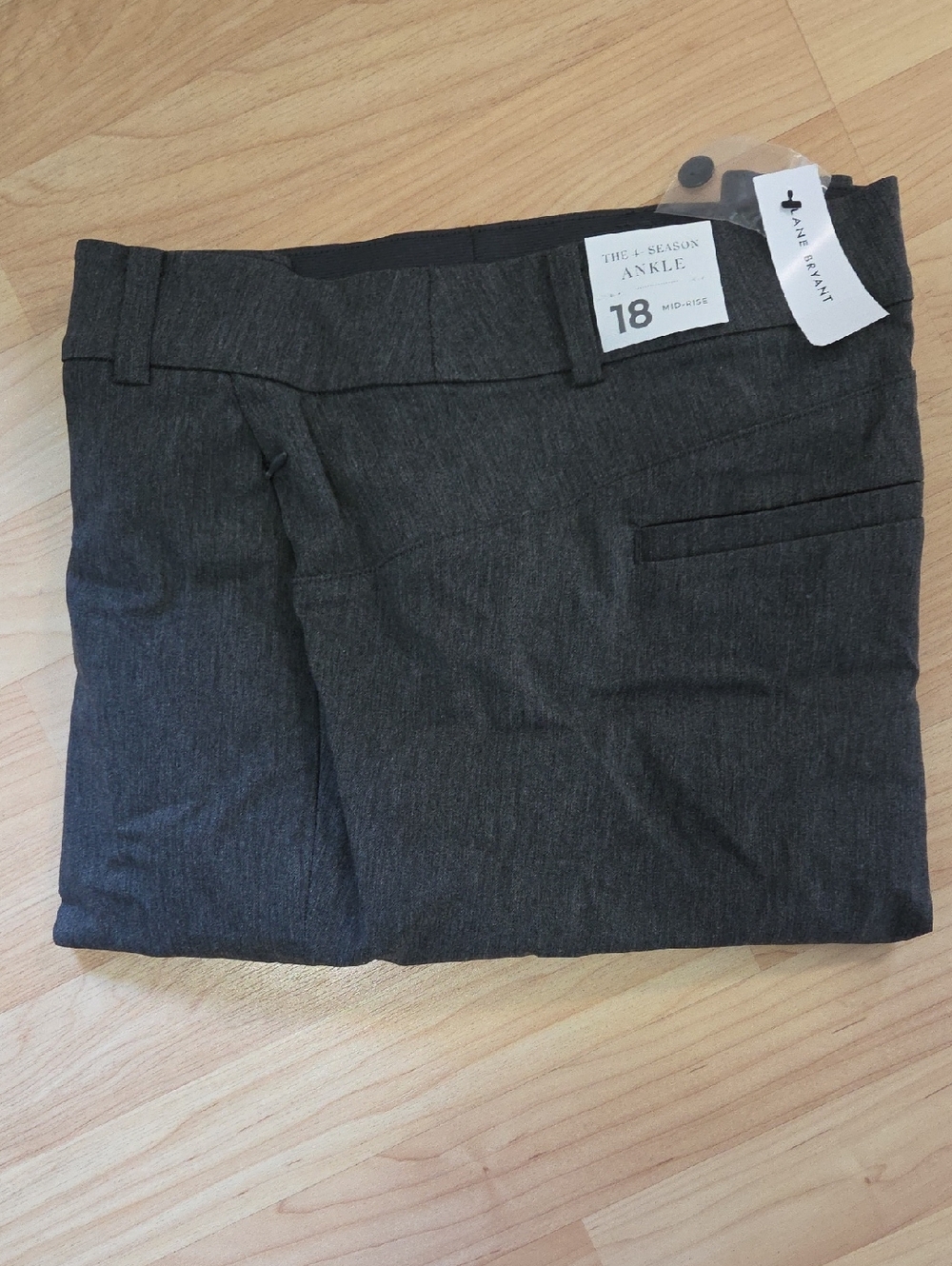 Lane Bryant Dark Charcoal Work Pants